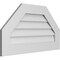 Ekena Millwork Octagonal Top Surface Mount PVC Gable Vent w/ 3-1/2"W x 1"P Standard Frame, 32"W x 18"H GVPOT32X1801SN - alternate 2